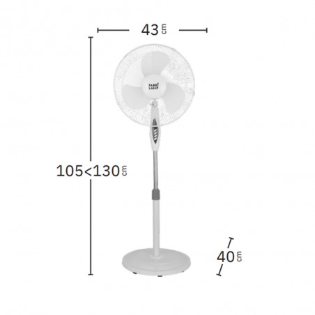 Pedestal fan Bise (45W)