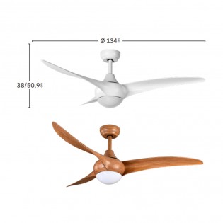 Canea CCT LED-Deckenventilator (24W)