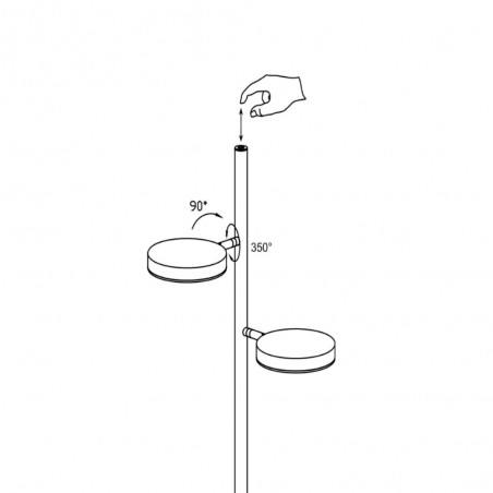 Fad LED Stehleuchte (2x6W)