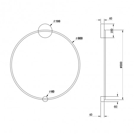 Halo LED-Wandleuchte (47W)