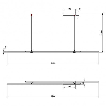 LED Ceiling Lamp Halo (48W)