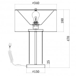 Beeindruckende Tischlampe