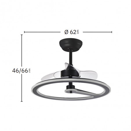 Ceiling fan LED Chom CCT (110W) II