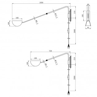 Adjustable Wall Lamp Mollis