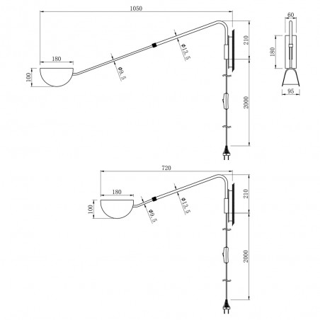 Adjustable Wall Lamp Mollis