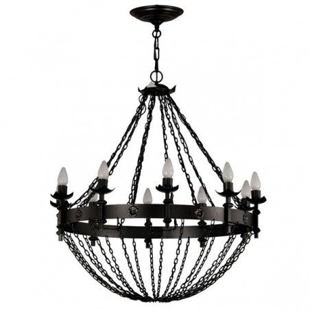 Bucan rustikaler Kronleuchter (10 Lichter)
