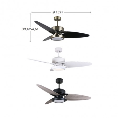 LED Cross CCT Deckenventilator (30W)