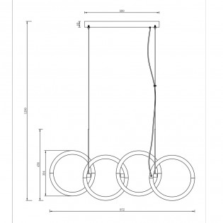 LED Pendant Lamp Node (40W)