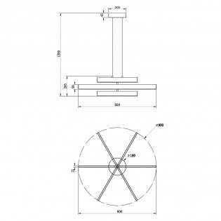 LED Ceiling Lamp Origami (46W)