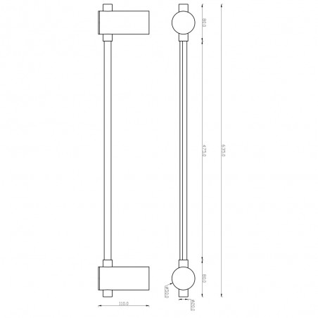 LED Wall Lamp Rotta (6W)