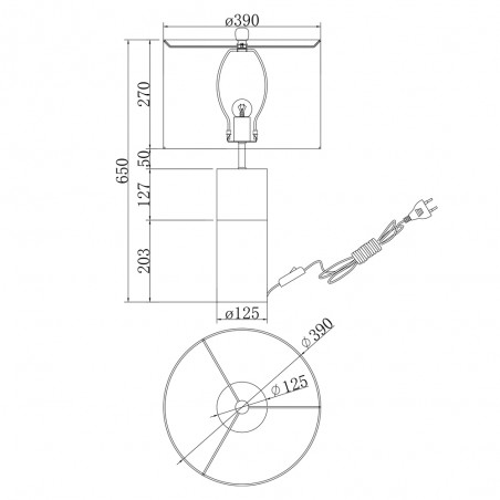 Table Lamp Bianco