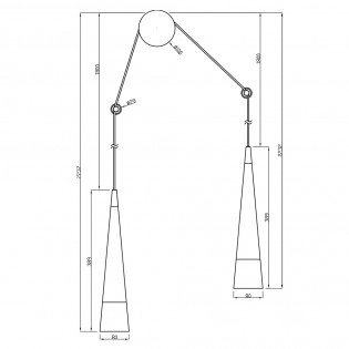 LED Wall Lamp Sintensi (2x12W)