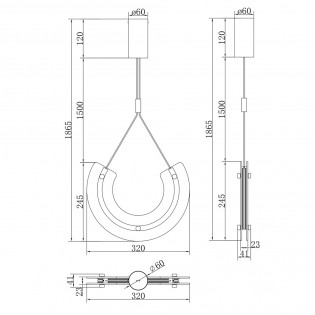 Maya LED-Pendelleuchte (10W)