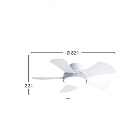 Deckenventilator Led Gregario CCT (25W)