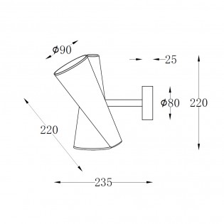 Wall Lamp Giro (2 lights)