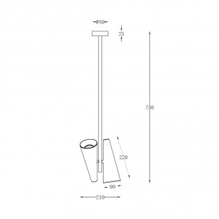 Ceiling Lamp Giro (2 lights)