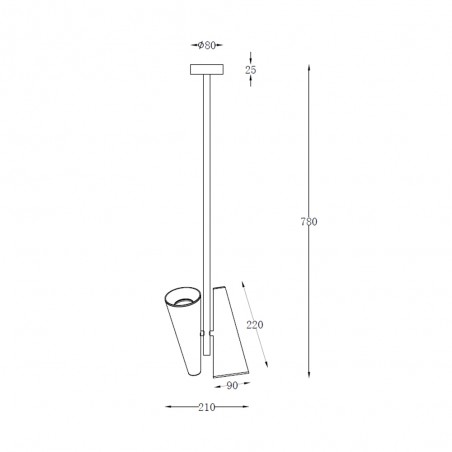 Ceiling Lamp Giro (2 lights)