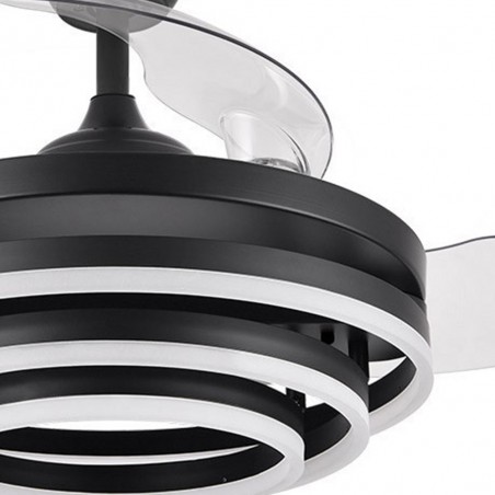 Fan LED with retractable blades Kai CCT (72W)
