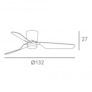 Ceiling fan Led Kochi CCT II (18W)