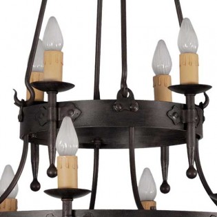 Hipa rustikale Lampe (12 Lichter)