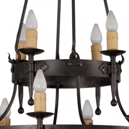 Hipa rustikale Lampe (12 Lichter)