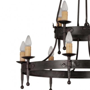 Hipa rustikale Lampe (12 Lichter)