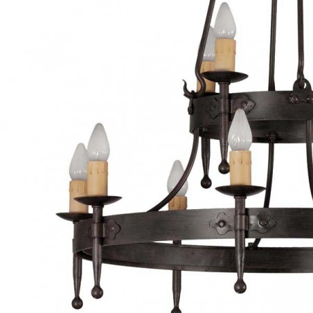 Hipa rustikale Lampe (12 Lichter)
