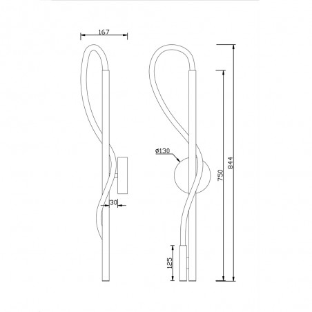 Tau LED-Wandleuchte (12W)