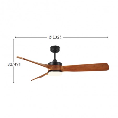 Ceiling fan LED Oriente CCT (26W) II