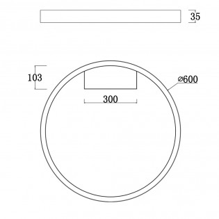 LED Rim Deckenleuchte 4000K (35W)