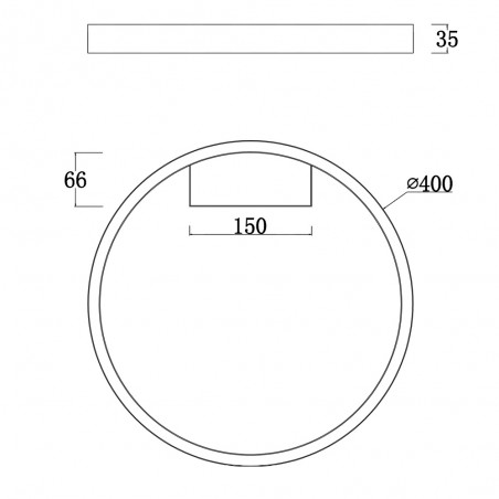 LED Rim Deckenleuchte 3000K (25W)