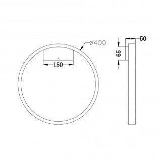 Rim LED-Wandleuchte (25W)