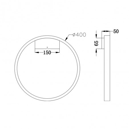 Rim LED-Wandleuchte (25W)