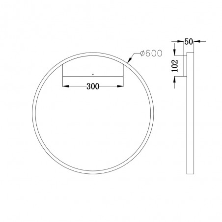 Rim LED-Wandleuchte (35W)