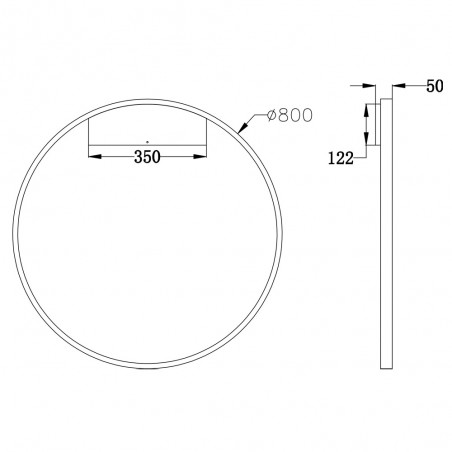 Rim LED-Wandleuchte (50W)