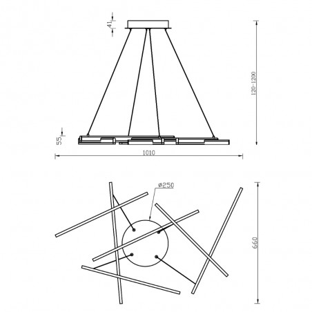 LED Ceiling Lamp Line 4000K (75W)