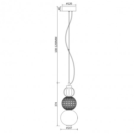 LED-Pendelleuchte Collar (16W)