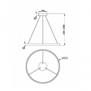 Hängeleuchte Led Rim (51W)