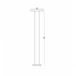 Wald LED-Außenleuchte hoch (12W)