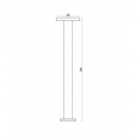 Wald LED-Außenleuchte hoch (12W)