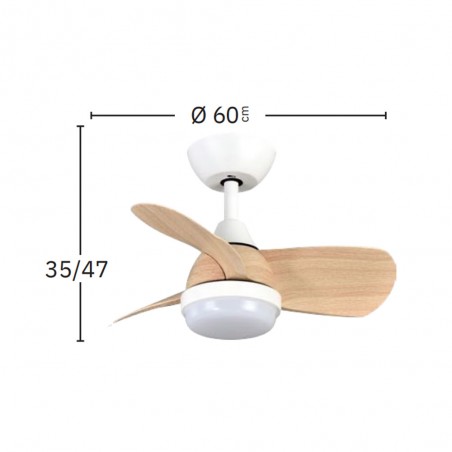Ceiling fan LED Pirdo CCT (24W) II