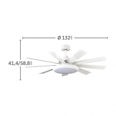 Ceiling fan LED Pireo CCT (36W)