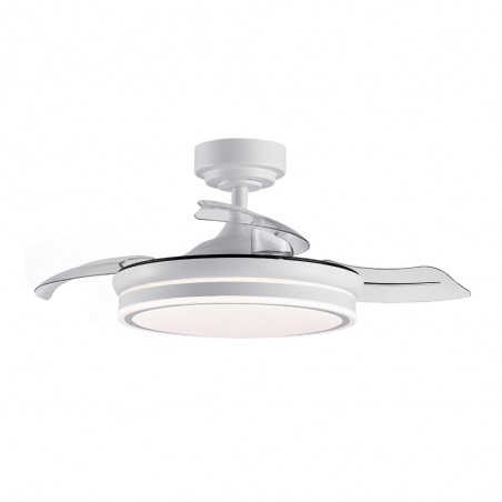 LED fan with retractable blades Moss Mini CCT (35W)