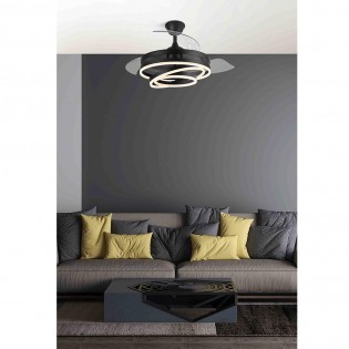 Fan LED with retractable blades Kai CCT (72W)