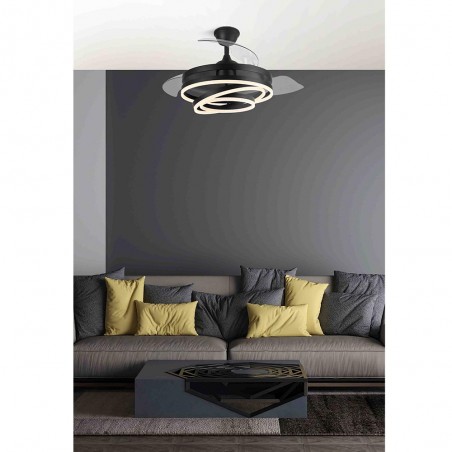 Fan LED with retractable blades Kai CCT (72W)