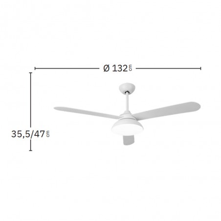 Ceiling fan LED Umi CCT (24W)