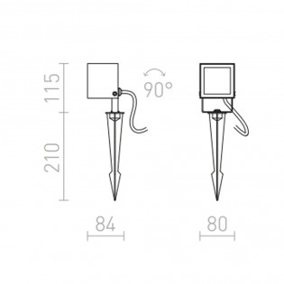 LED-Strahler mit Picket Bora (6W)