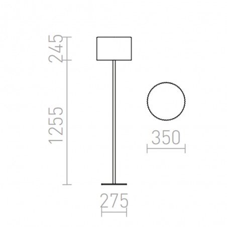 Outdoor floor lamp Bosanna