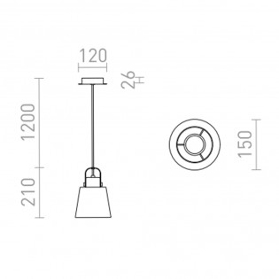 Pendant lamp Choupette