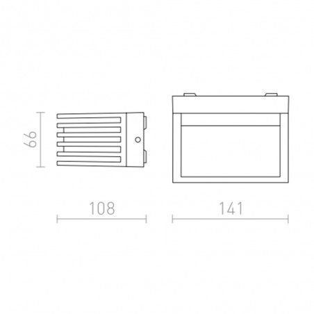 Exterior light fixture LED Claire (6W)